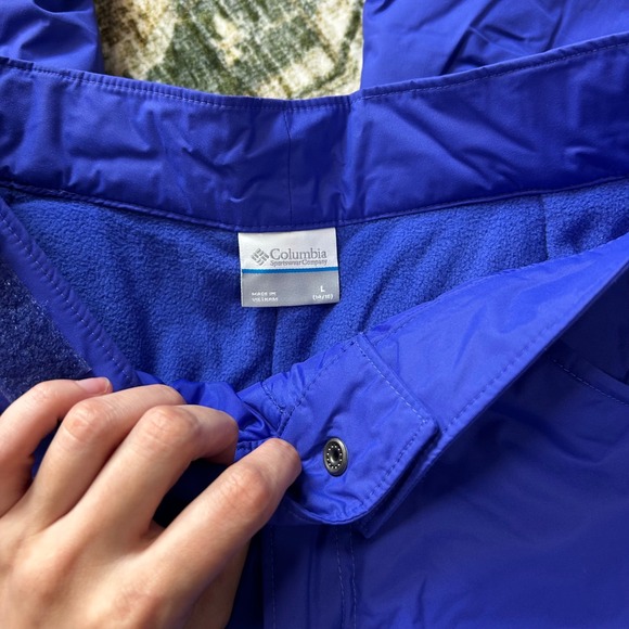 Columbia ski snow pants indigo blue purple kids large 14-16 - Picture 2 of 7